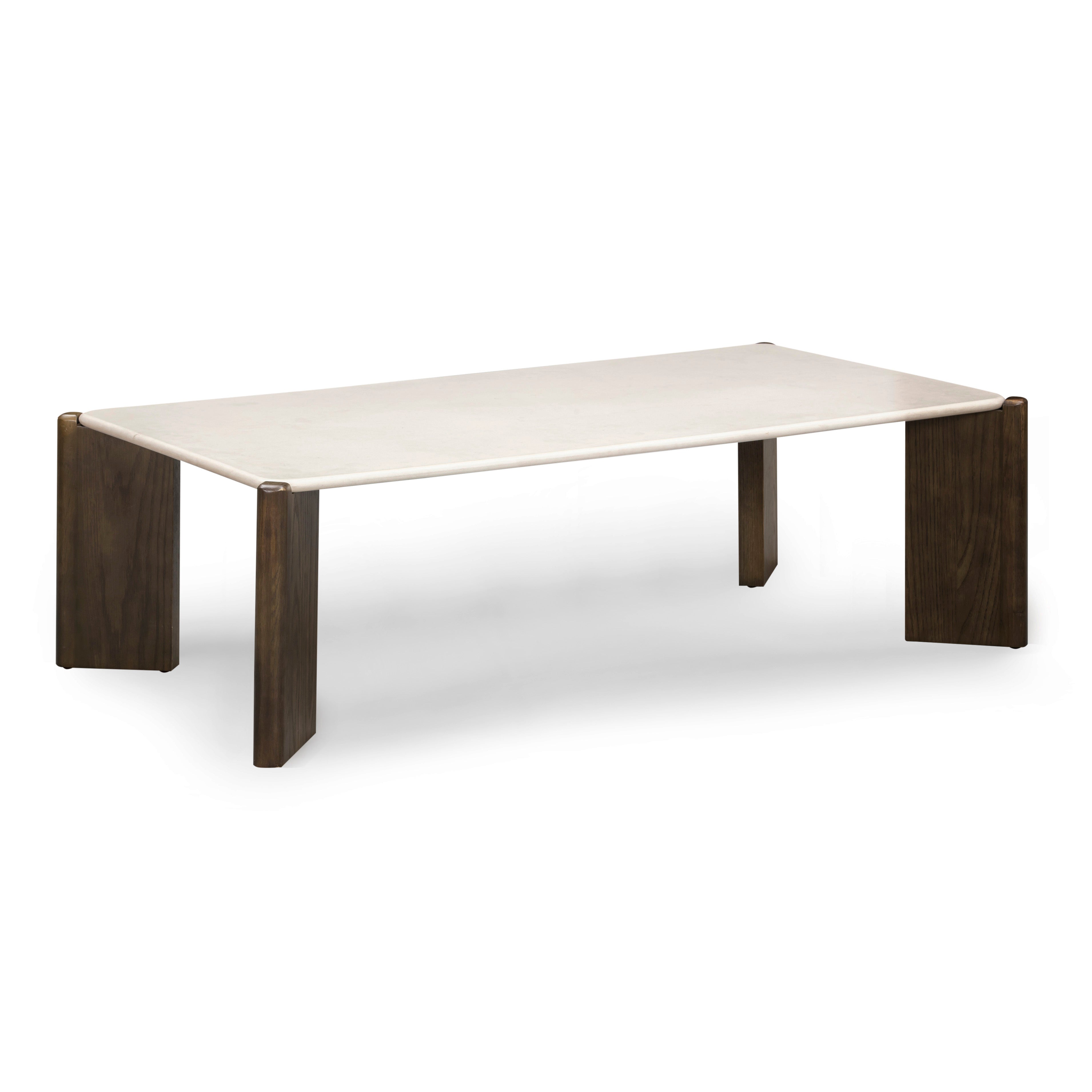 Restis 52 Cream Quartz Rectangular Coffee Table