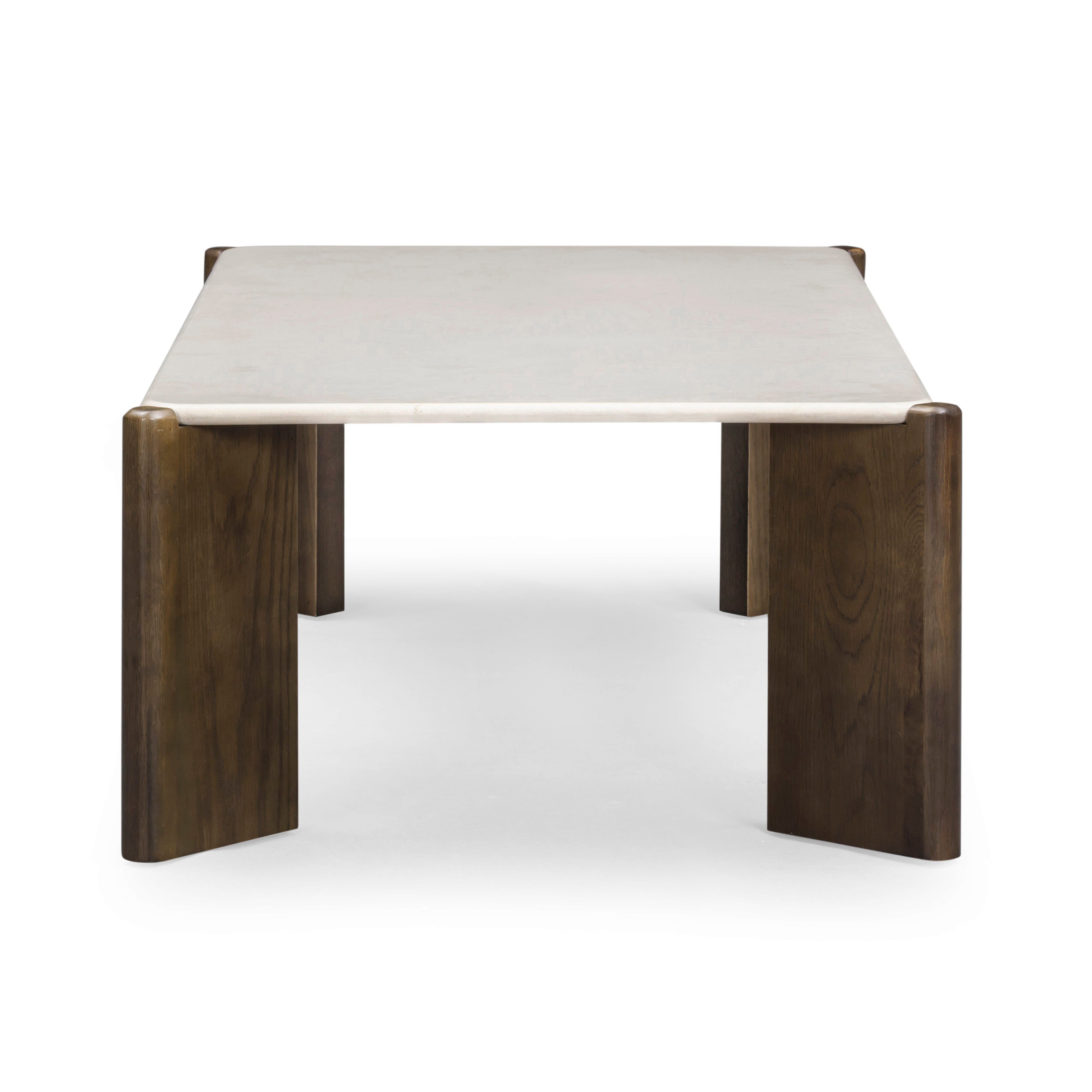 Restis 52 Cream Quartz Rectangular Coffee Table
