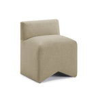 Pippa Taupe Vegan Mohair Accent Stool