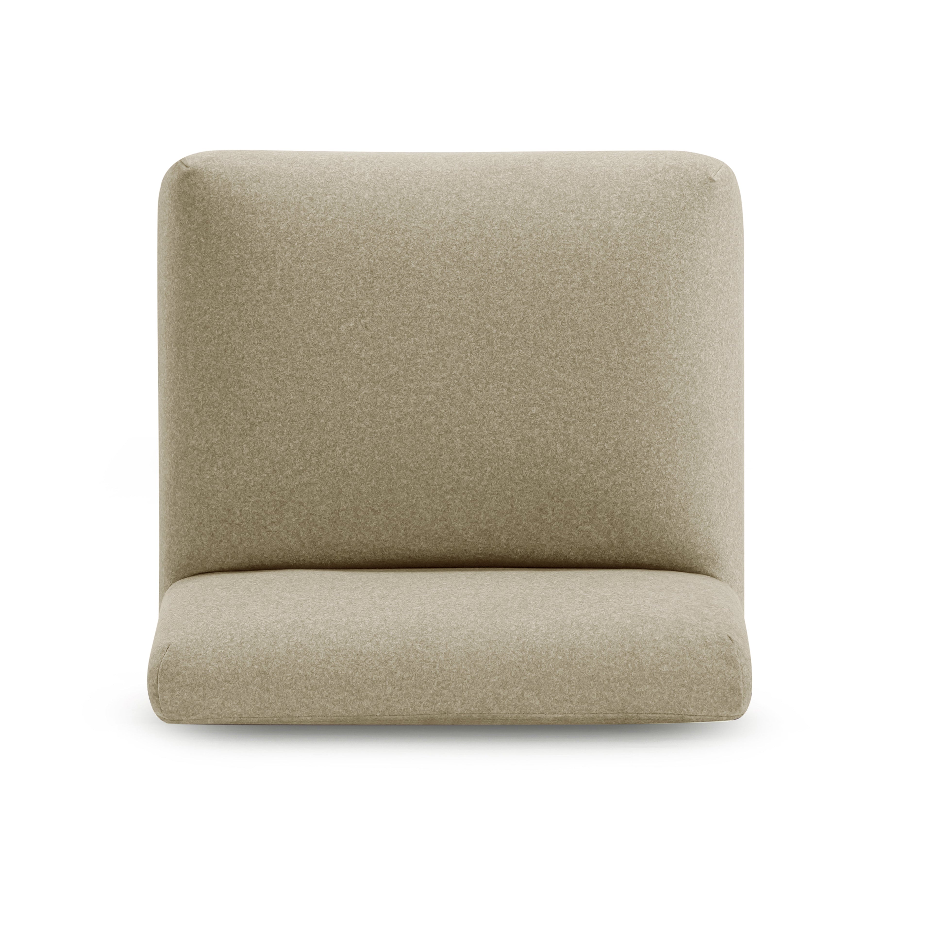 Pippa Taupe Vegan Mohair Accent Stool