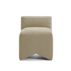 Pippa Taupe Vegan Mohair Accent Stool