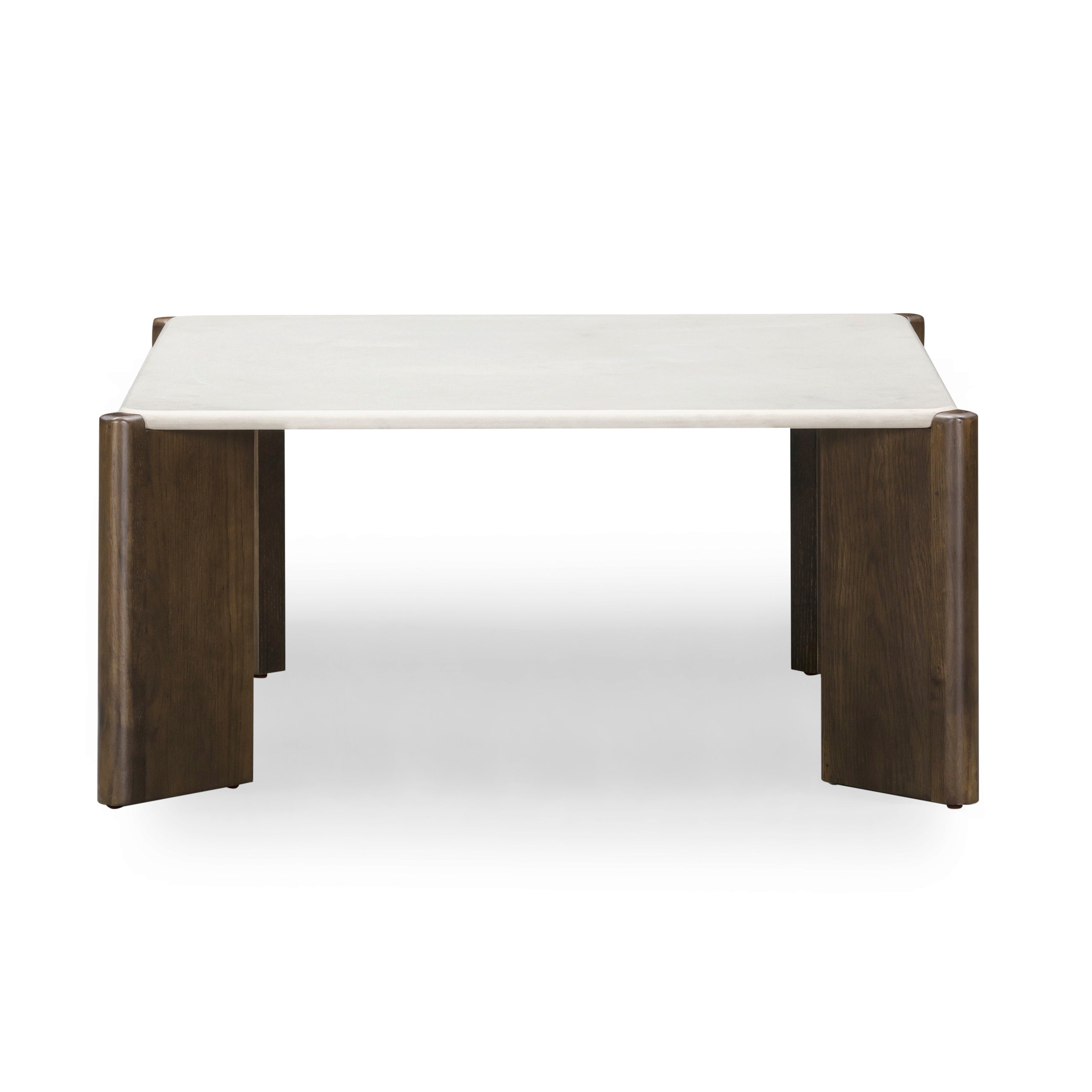 Restis 33.5 Cream Quartz Square Coffee Table