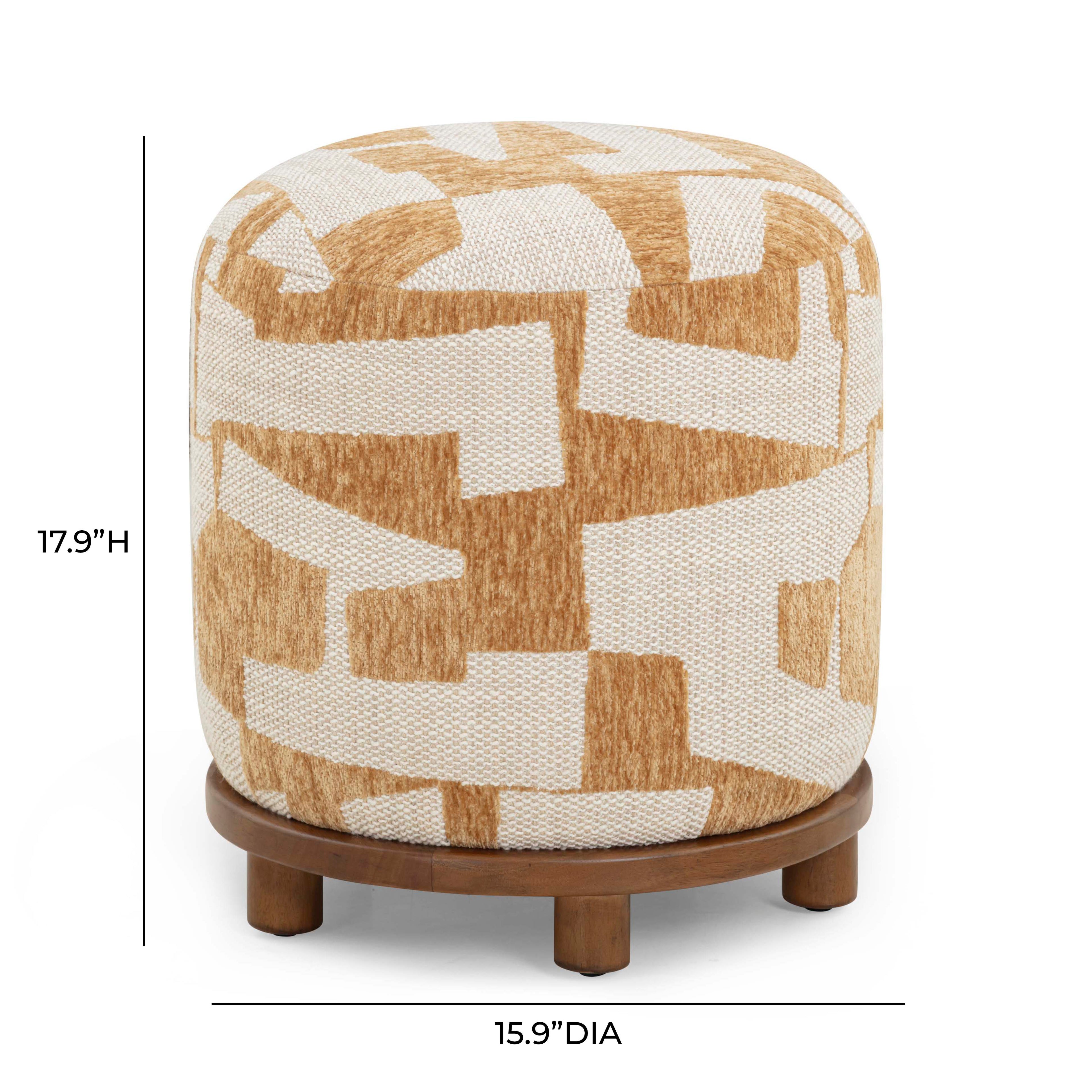 Bisou Jacquard Ottoman