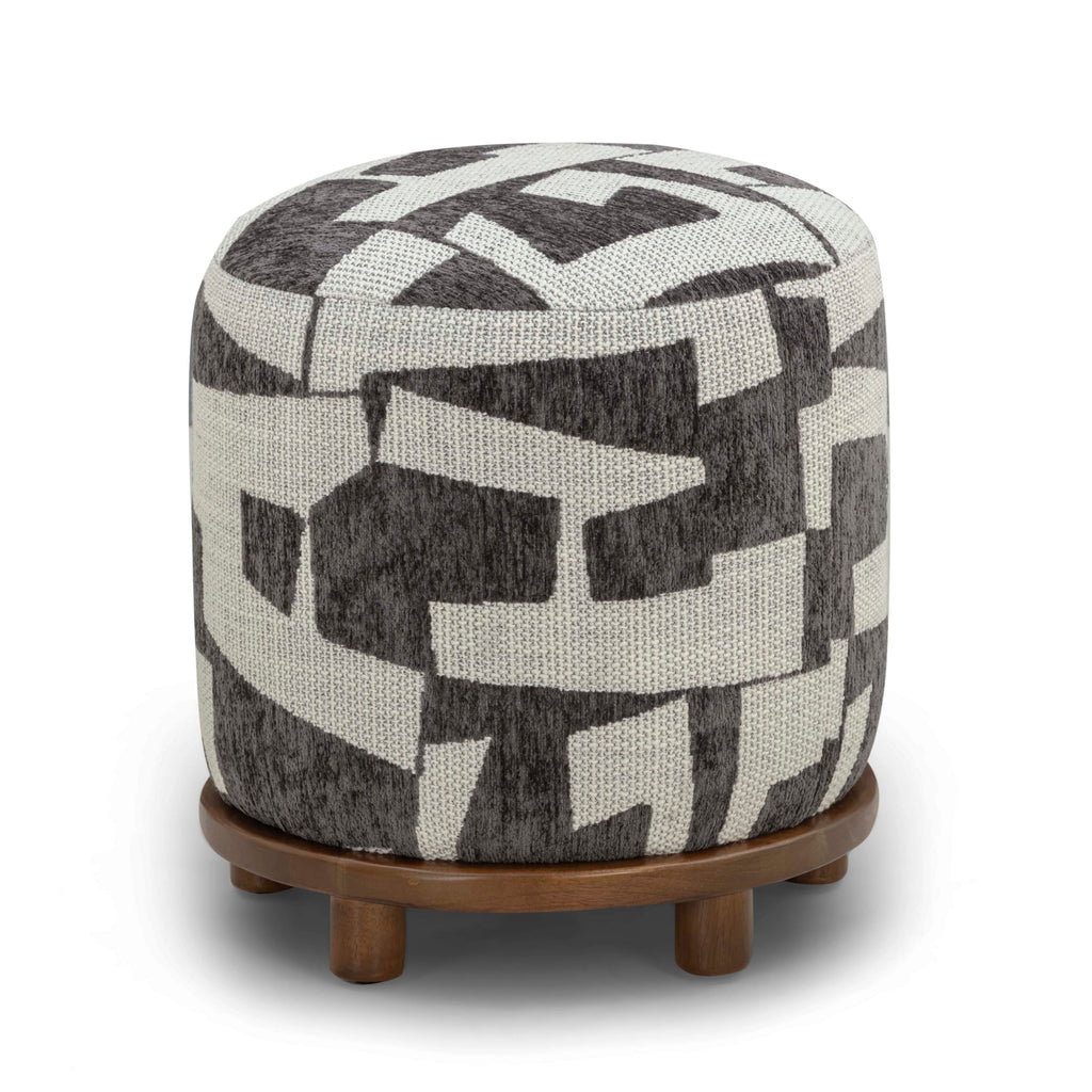 Bisou Jacquard Ottoman