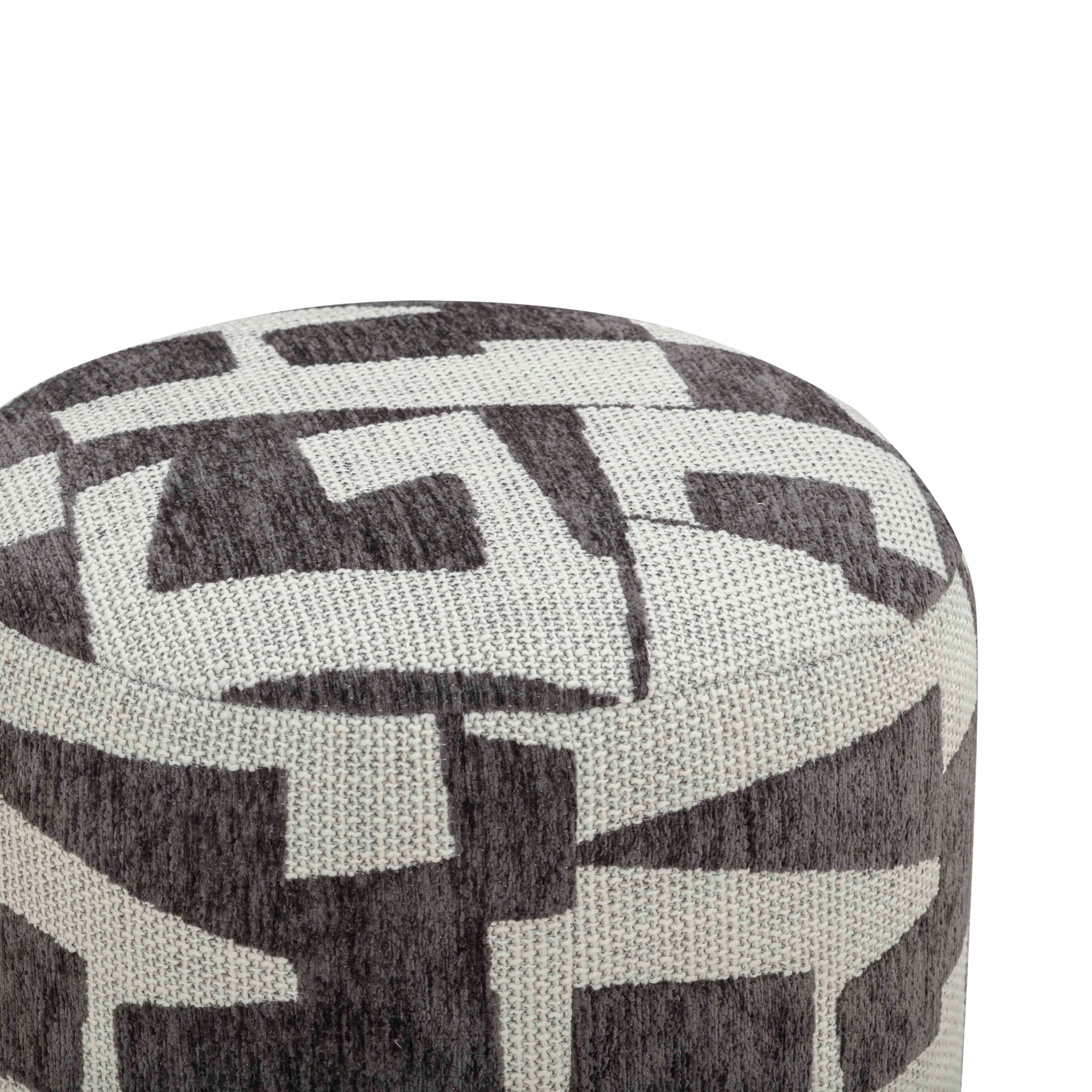 Bisou Jacquard Ottoman