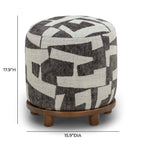 Bisou Jacquard Ottoman