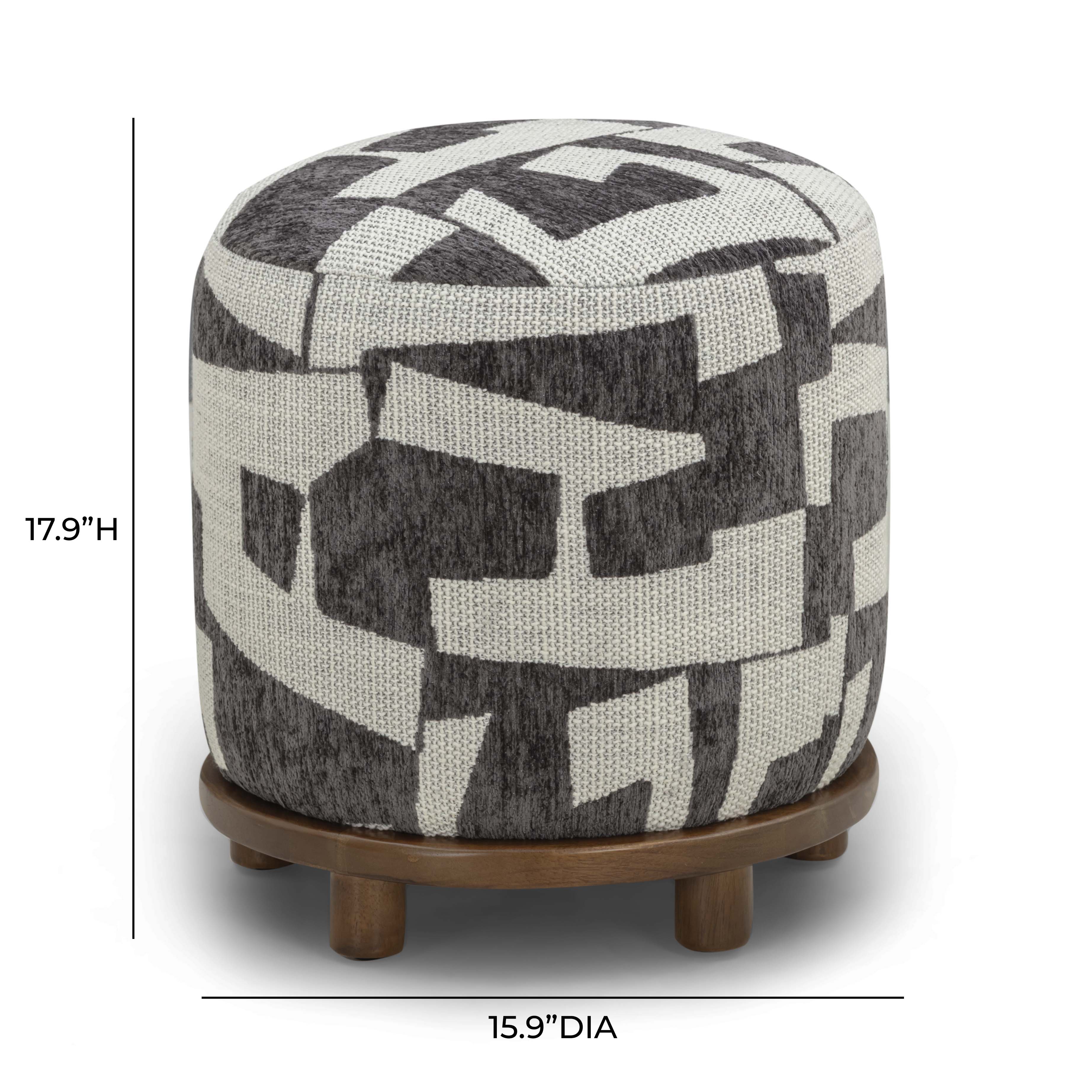Bisou Jacquard Ottoman