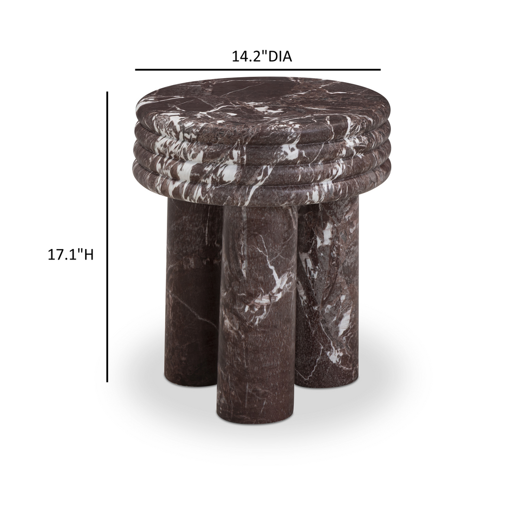 Delta Concrete Indoor/Outdoor Round Side Table