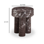 Delta Concrete Indoor/Outdoor Round Side Table