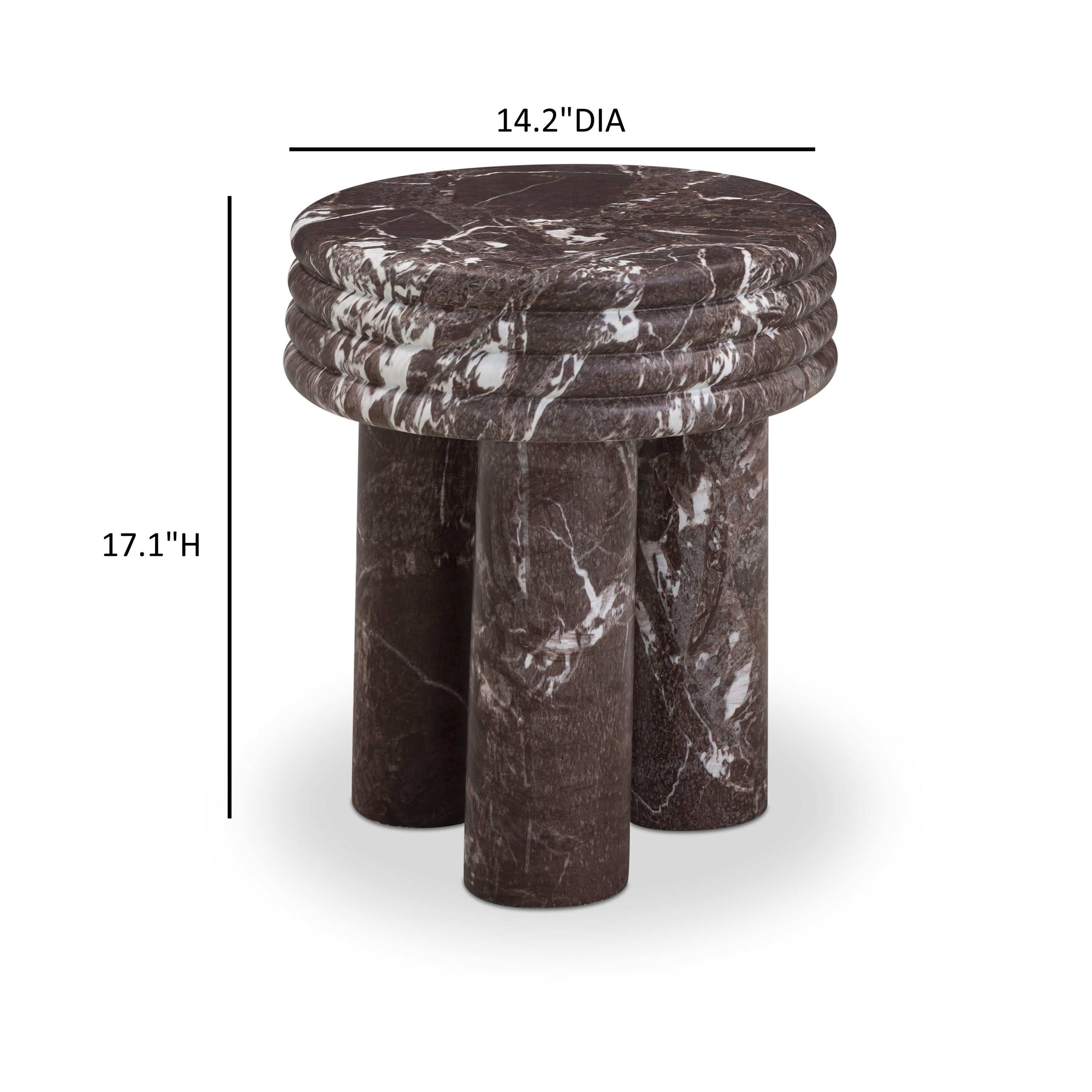 Delta Concrete Indoor/Outdoor Round Side Table