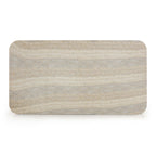 Tyche 55 Faux Travertine Indoor/Outdoor Concrete Rectangular Coffee Table