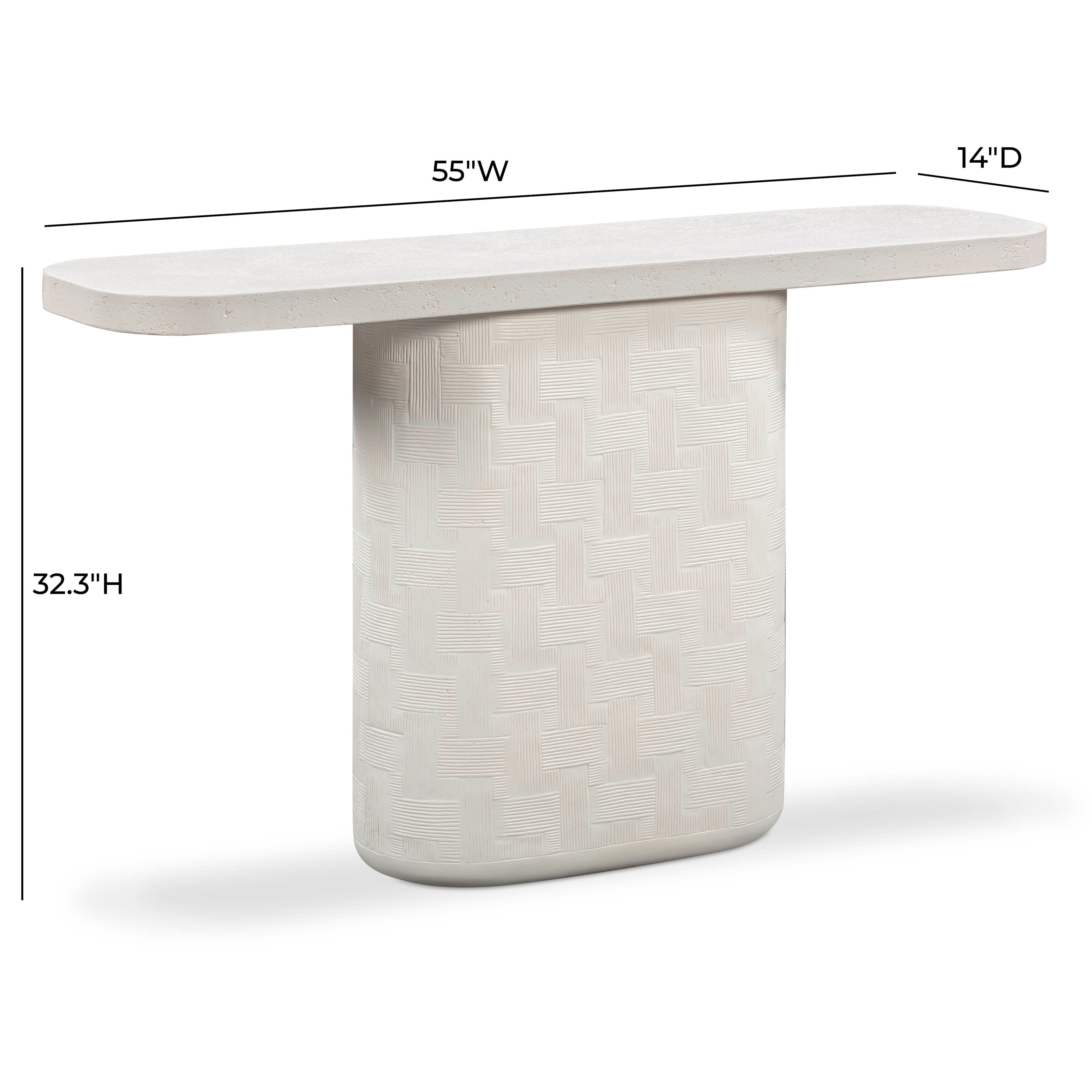 Suraya 55 Indoor/Outdoor Concrete Console Table