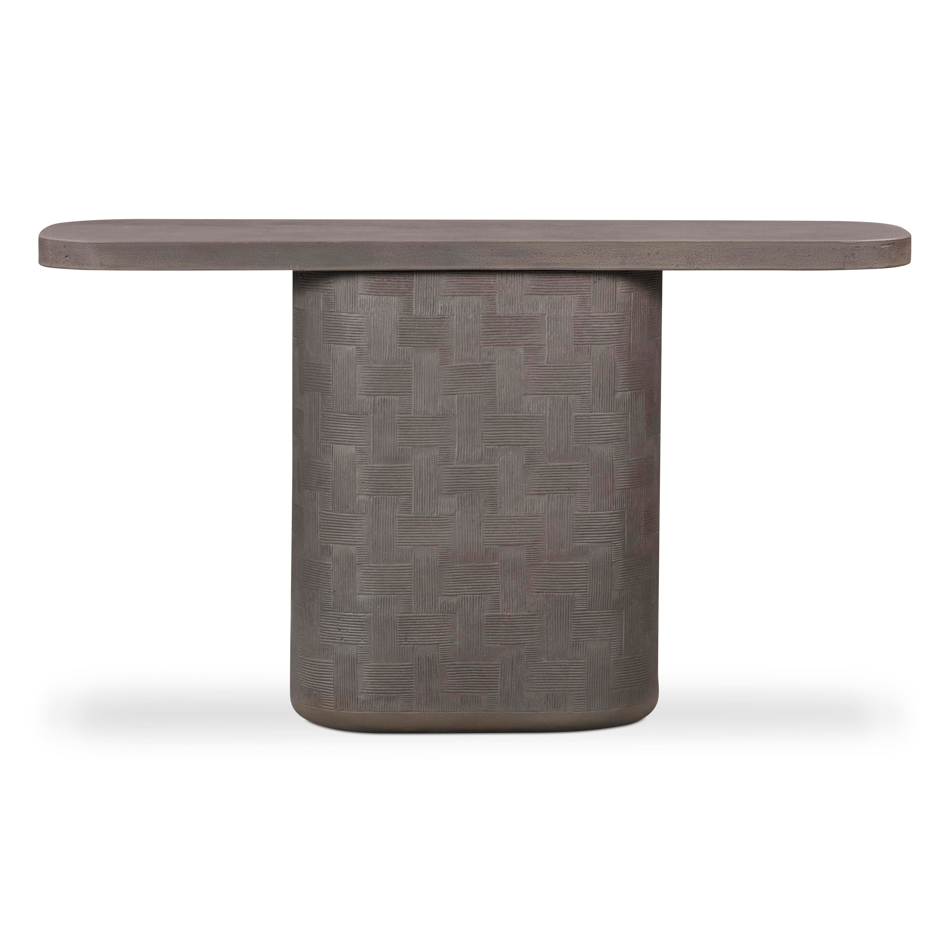 Suraya 55 Indoor/Outdoor Concrete Console Table