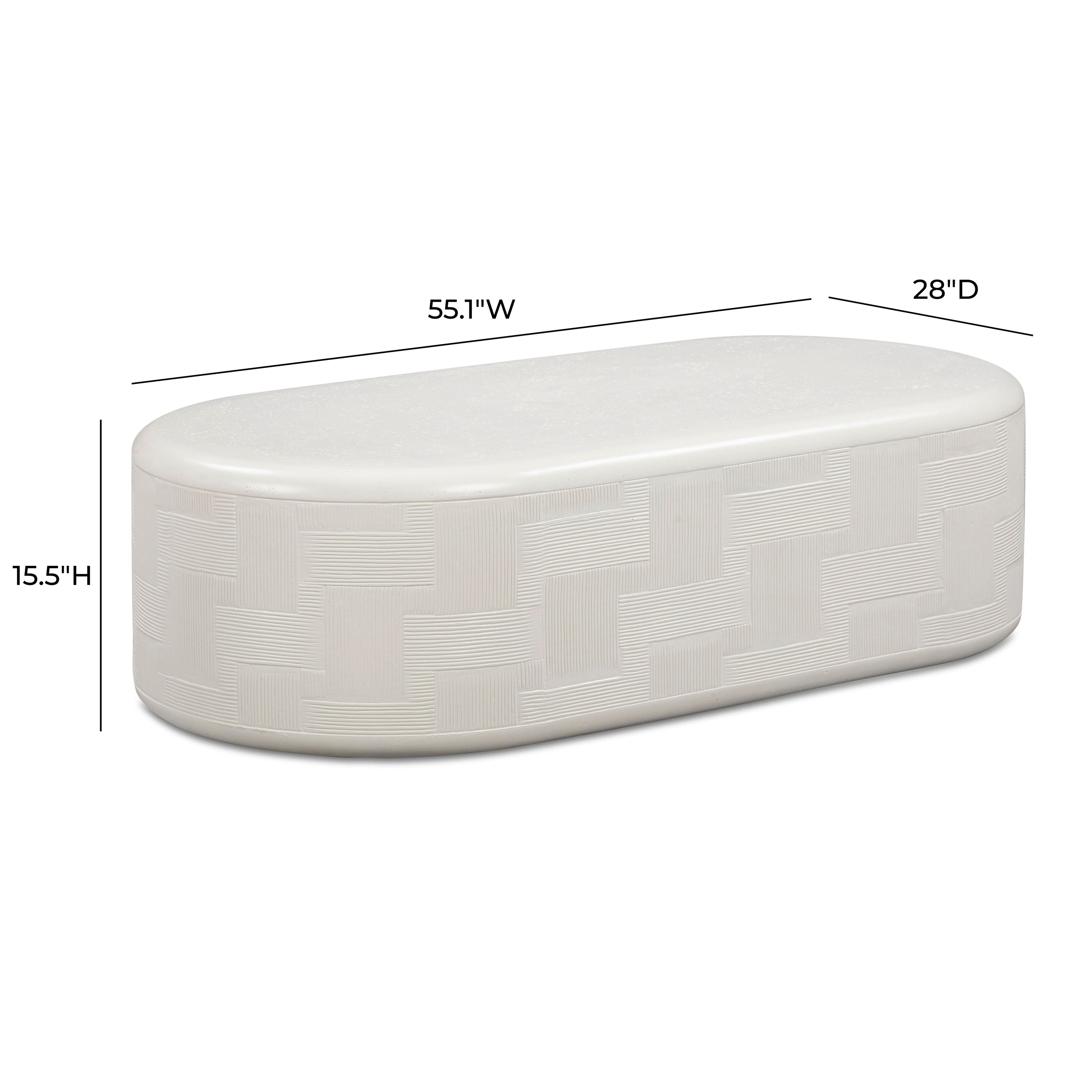 Suraya 55 Indoor/Outdoor Concrete Rounded Coffee Table