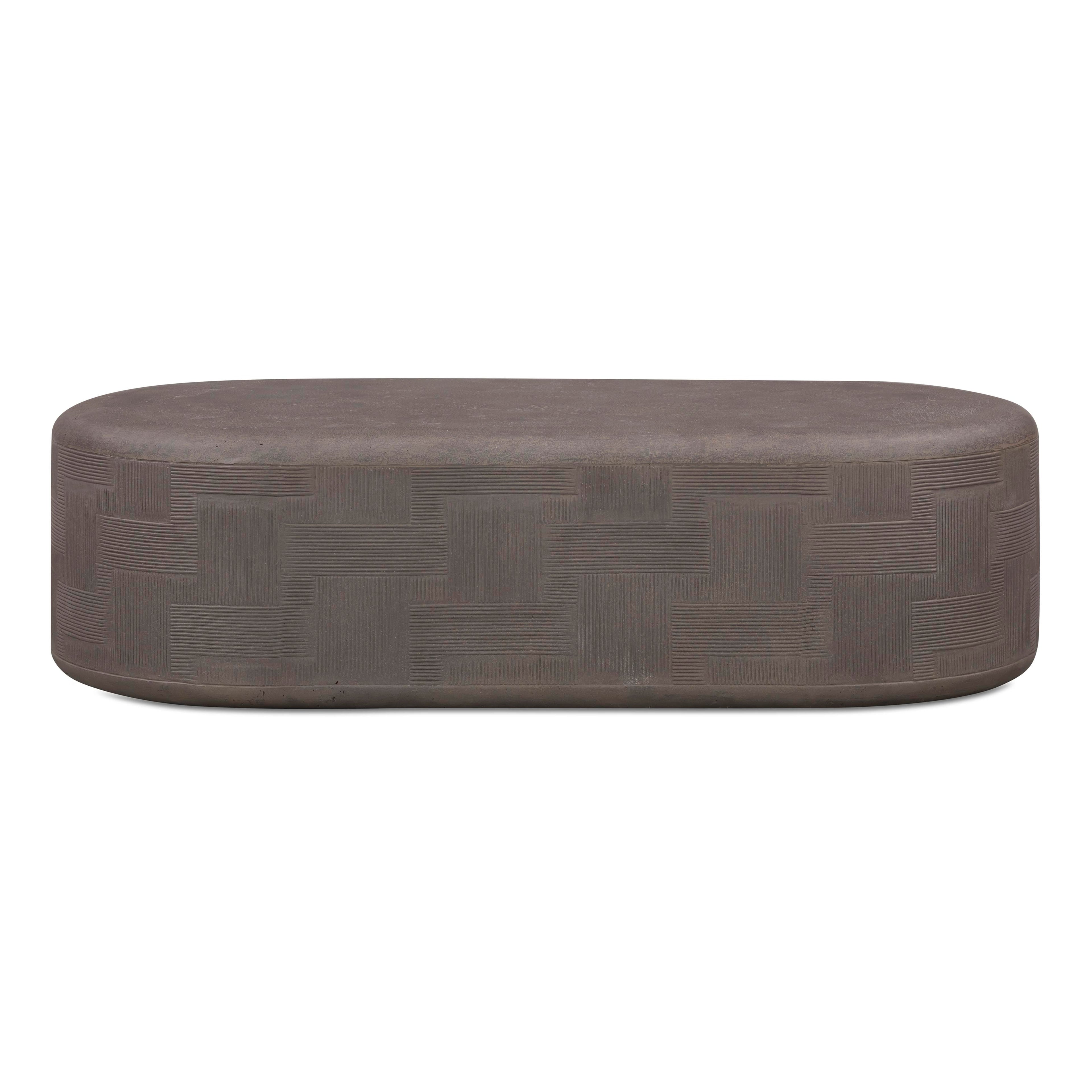 Suraya 55 Indoor/Outdoor Concrete Rounded Coffee Table