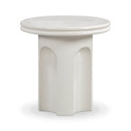 Cassandra Ivory Indoor/Outdoor Concrete Side Table