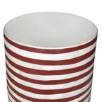 Tempest Indoor/Outdoor Ceramic Table in Stripes