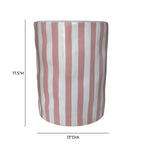 Tempest Indoor/Outdoor Ceramic Table in Stripes