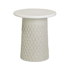 Hessa Indoor/Outdoor Concrete Chiseled Side Table
