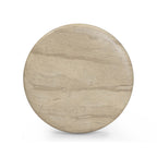 Hyre Faux Travertine Indoor/Outdoor Concrete Side Table