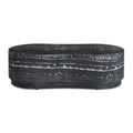 Hades 47 Black Faux Marble Indoor/Outdoor Concrete Coffee Table