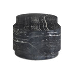 Hades 47 Black Faux Marble Indoor/Outdoor Concrete Coffee Table