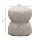 Tomlin Gaming Ruched Ottoman