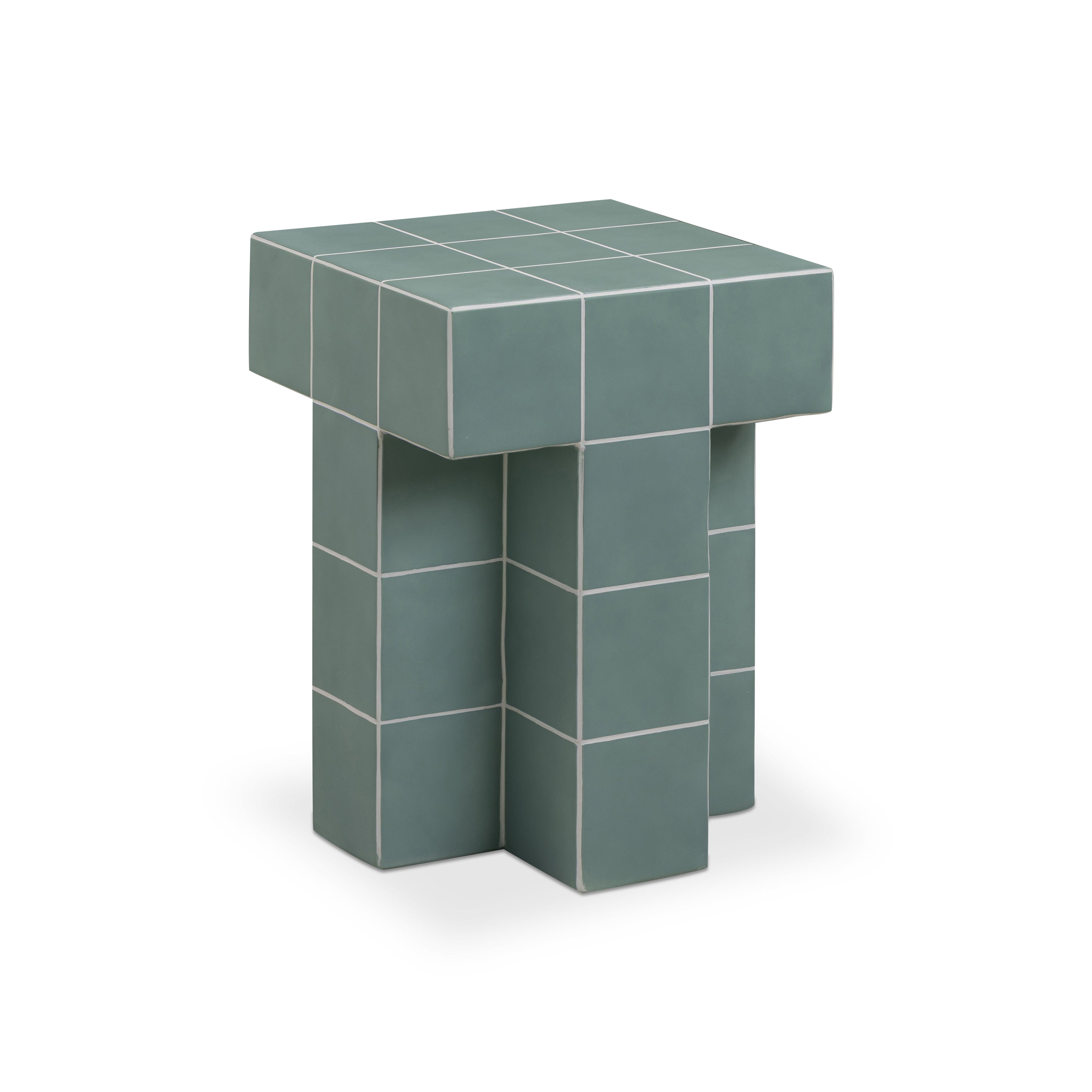 Alma Tile Concrete Indoor/Outdoor Side Table