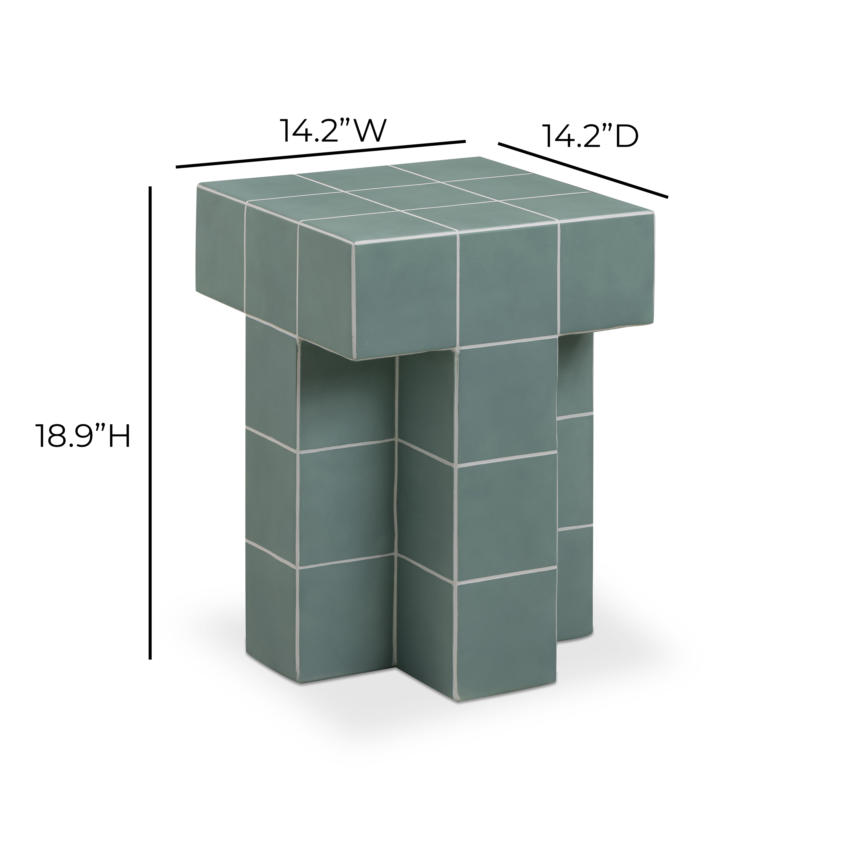 Alma Tile Concrete Indoor/Outdoor Side Table
