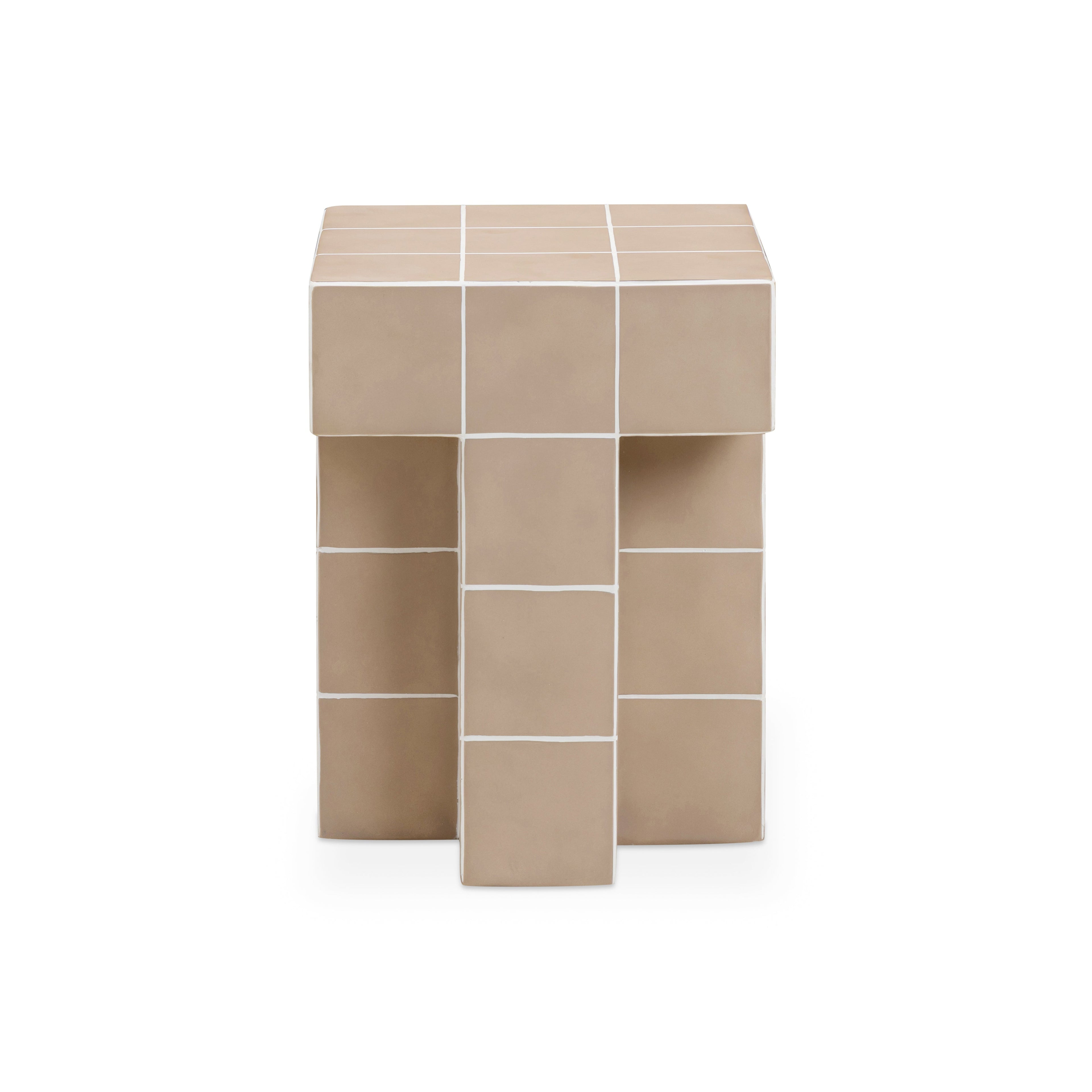 Alma Tile Concrete Indoor/Outdoor Side Table