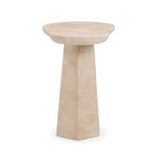 Zaya Rose Faux Marble Indoor/Outdoor Concrete Side Table