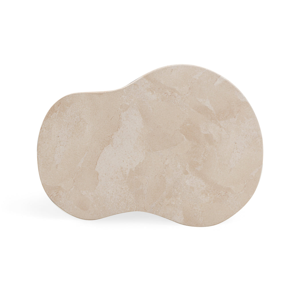 Zaya Rose Faux Marble Indoor/Outdoor Concrete Side Table