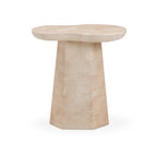 Zaya Rose Faux Marble Indoor/Outdoor Concrete Side Table