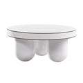 Jasper 33 White Glossy Round Coffee Table