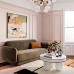 Jasper 33 White Glossy Round Coffee Table