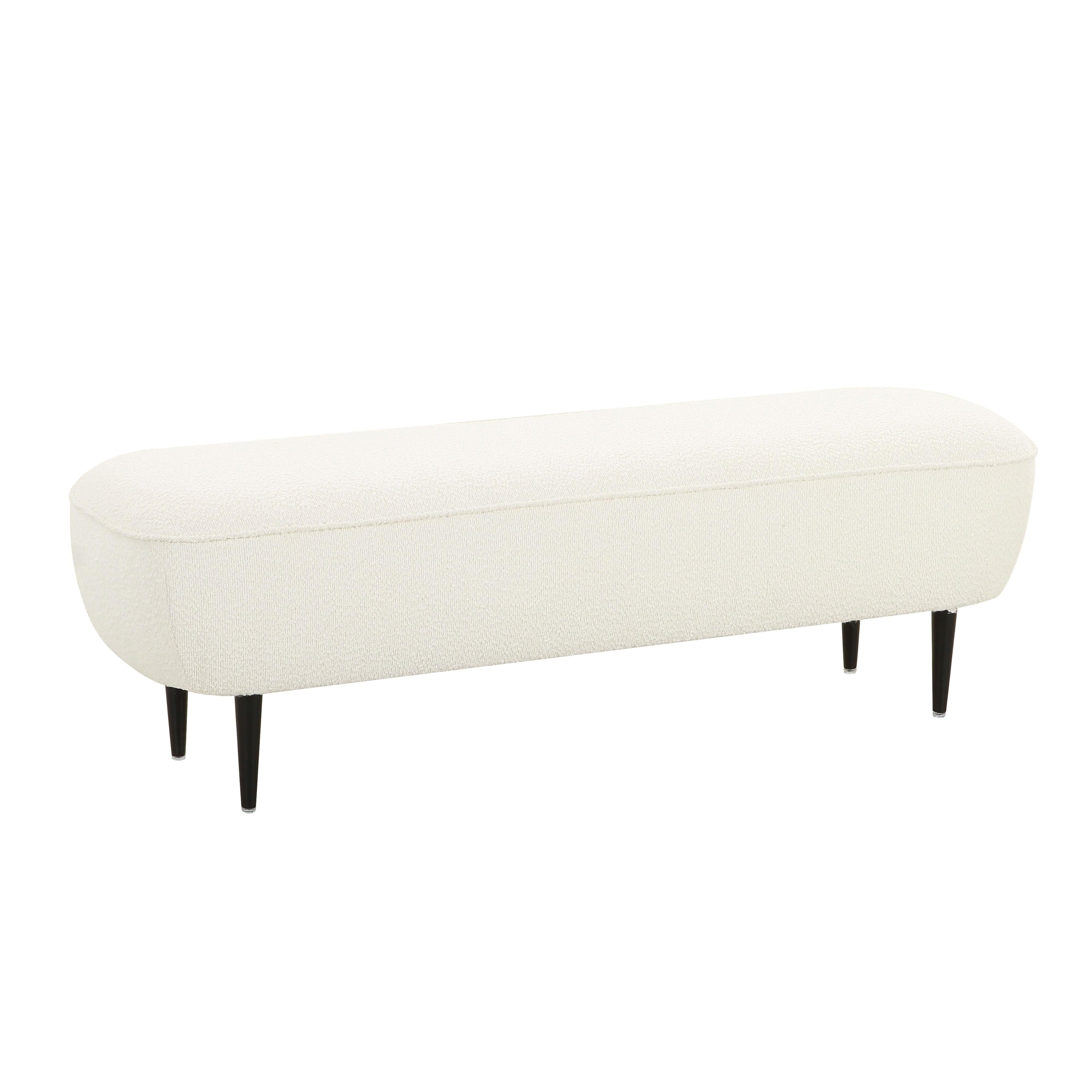 Denise 51 Cream Boucle Bench