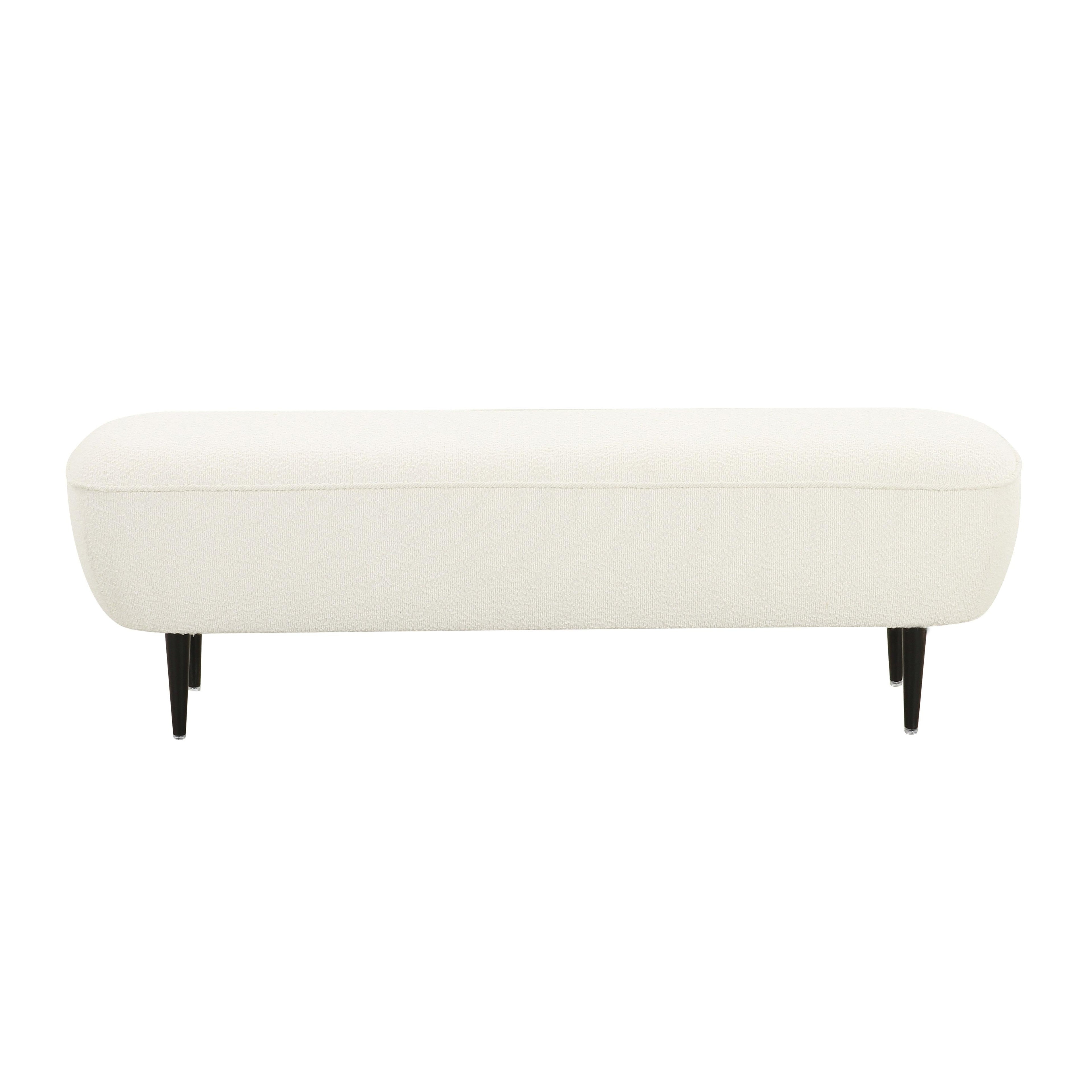 Denise 51 Cream Boucle Bench