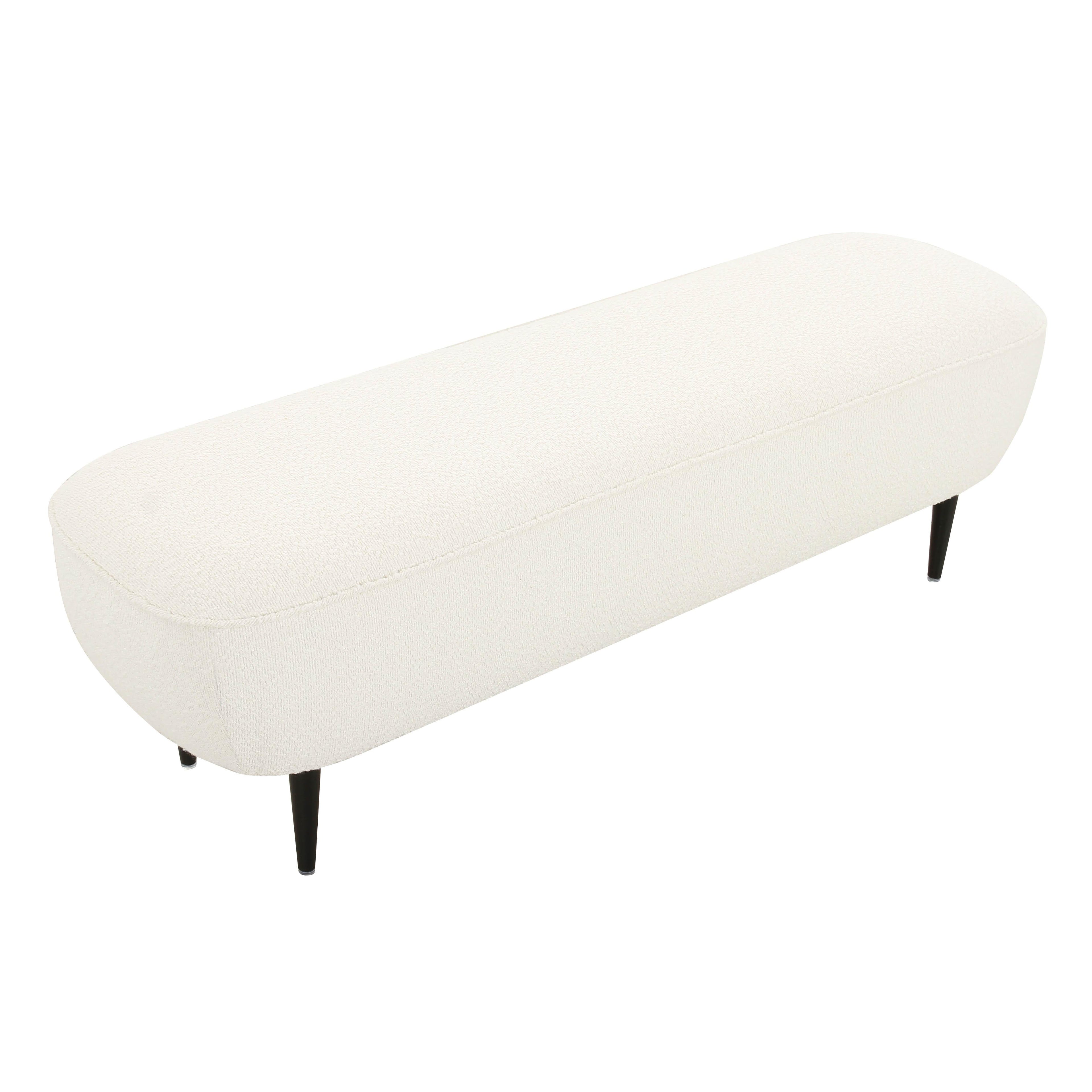 Denise 51 Cream Boucle Bench