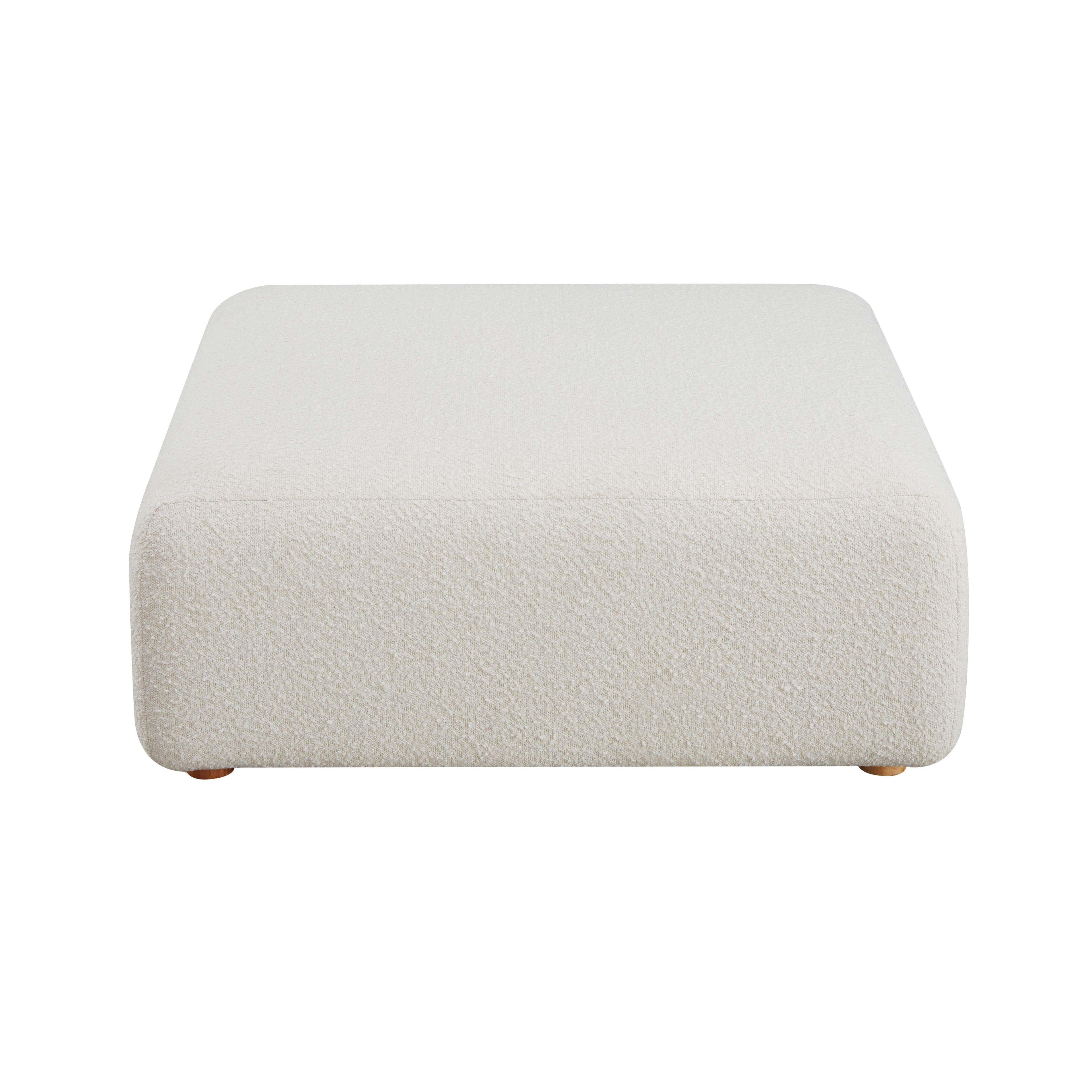 Hangover Cream Boucle Ottoman
