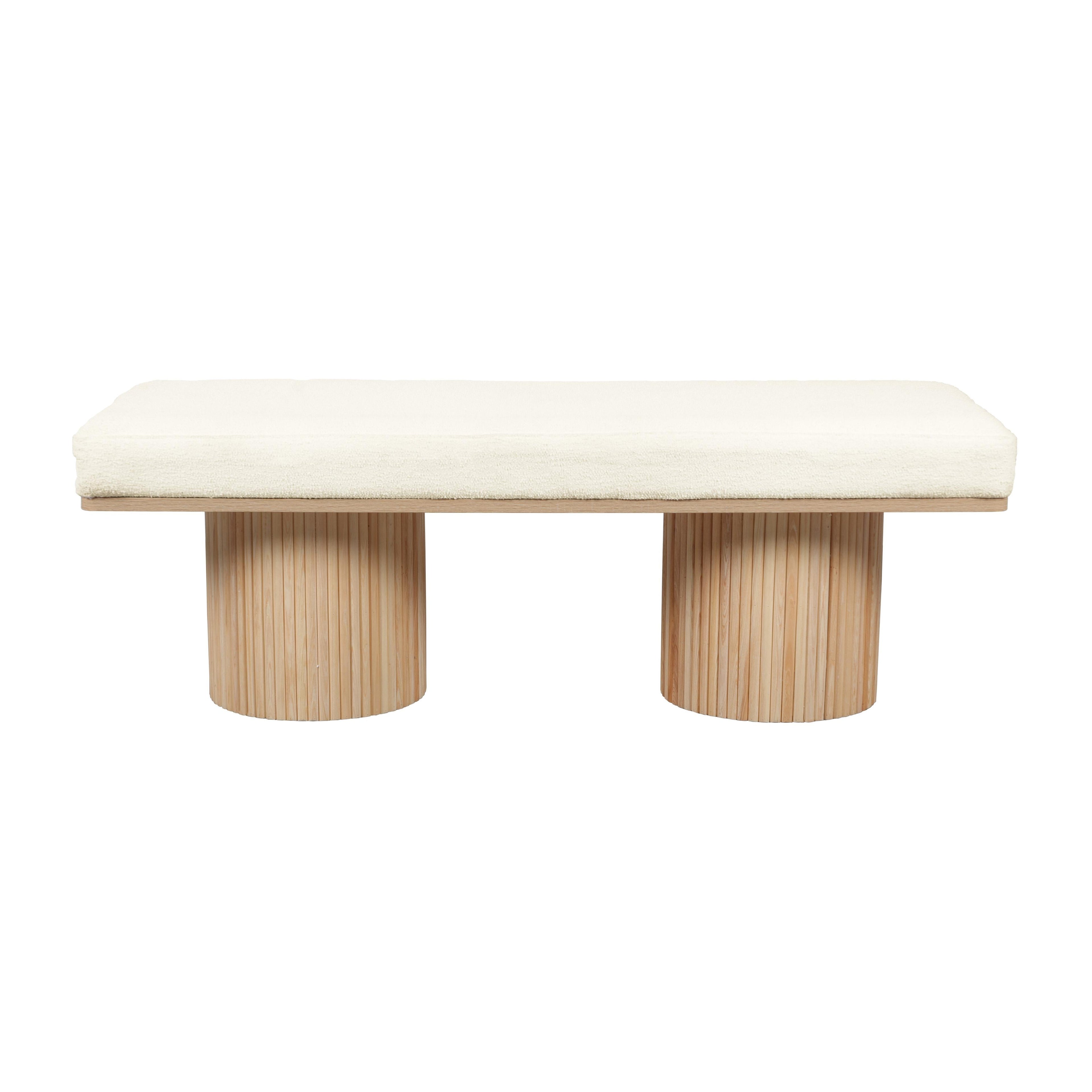 Sagano 48 White Dyed-Yarn Bench