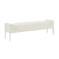 Ines 67 Cream Boucle Bench