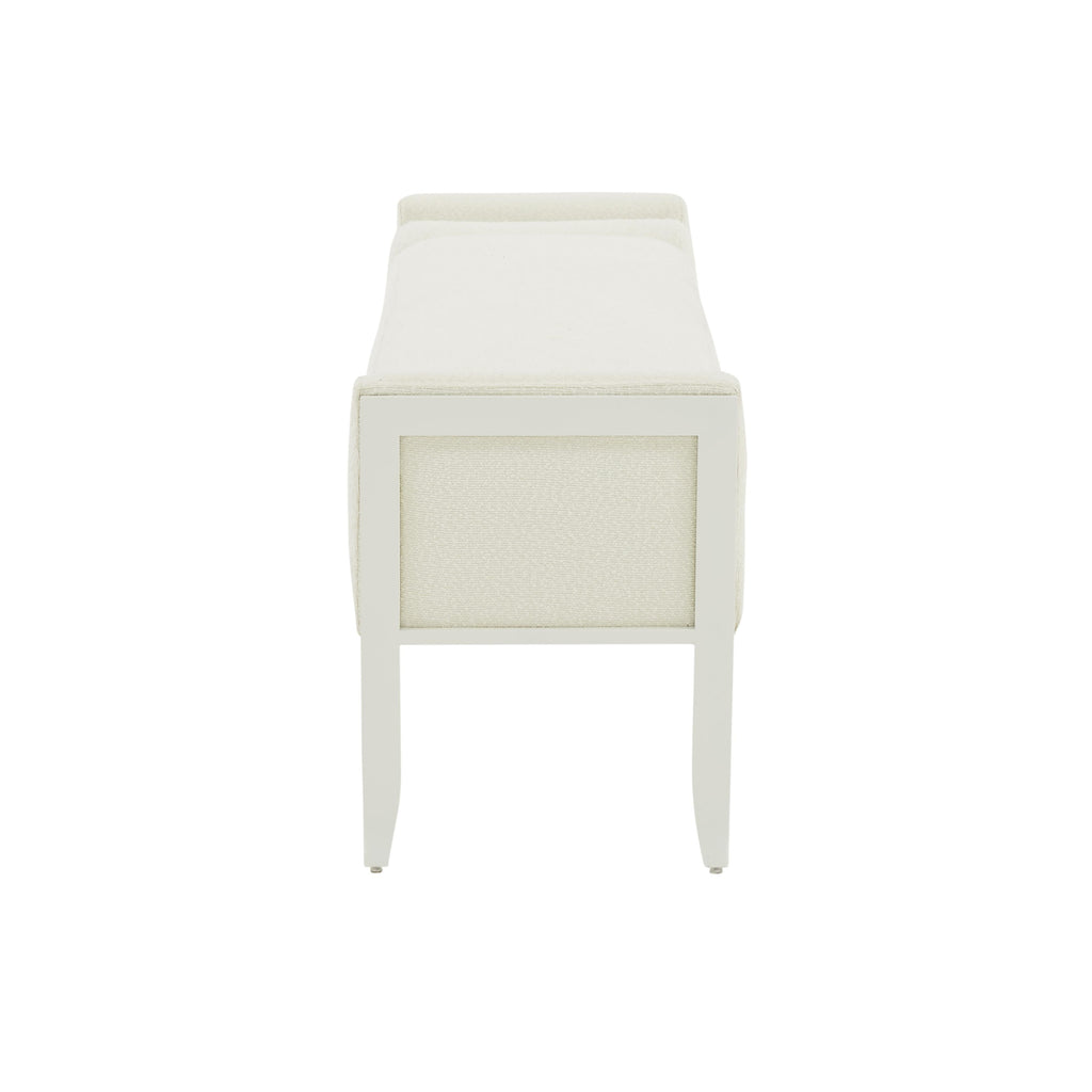 Ines 67 Cream Boucle Bench
