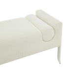 Ines 67 Cream Boucle Bench
