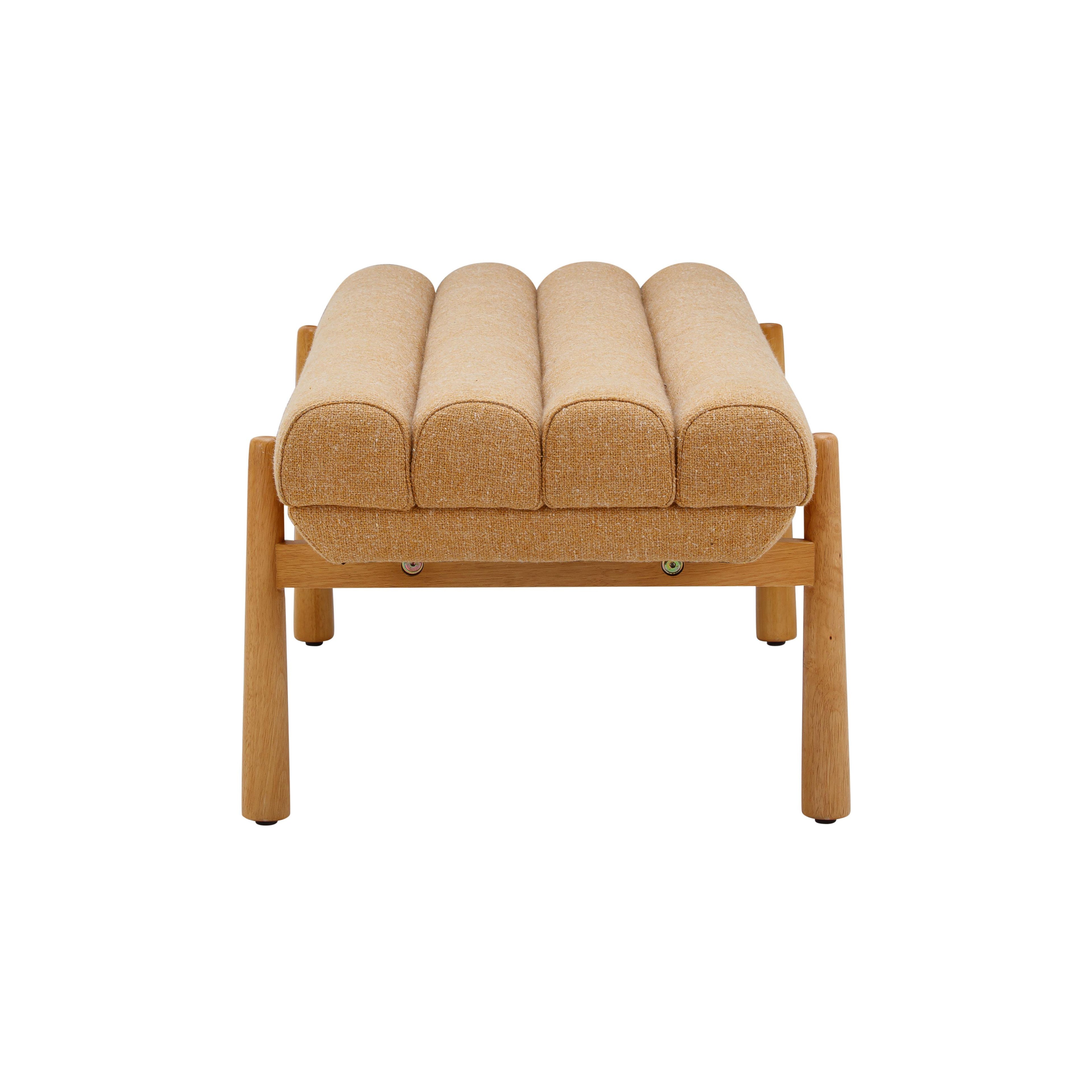 Julianna 56 Sunflower Yellow Heavy Linen Bench