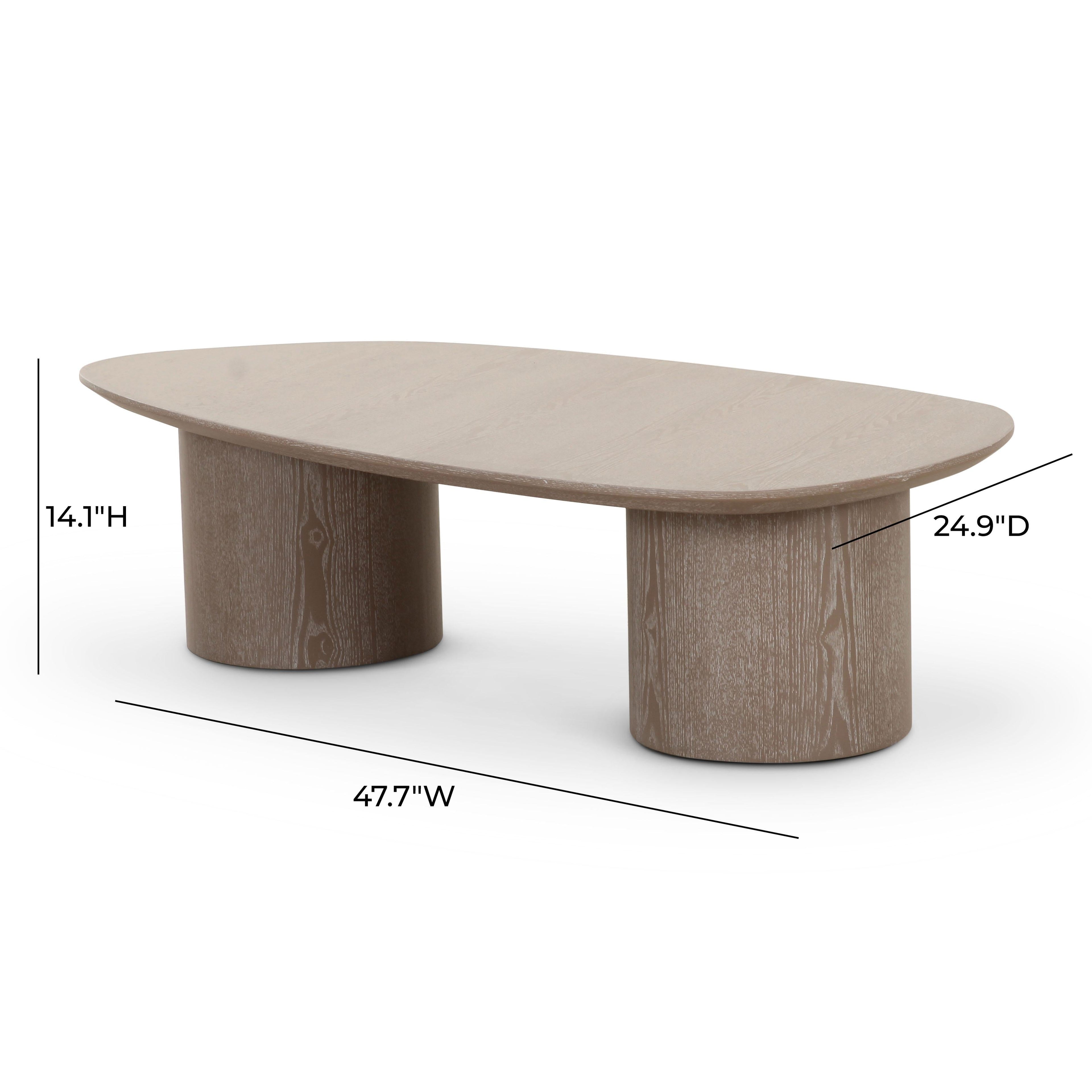Rhema 48 Washed Ash Oblong Coffee Table