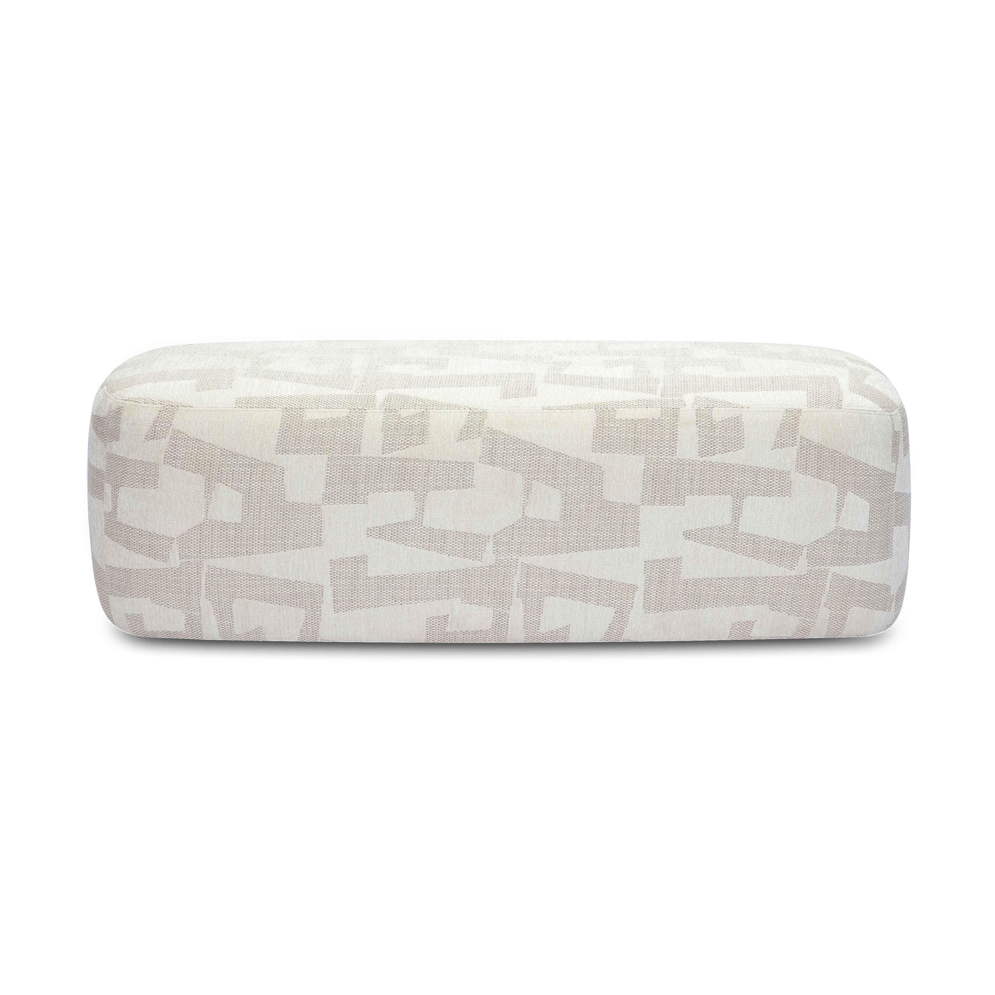 Graceland Cream Jacquard Bench