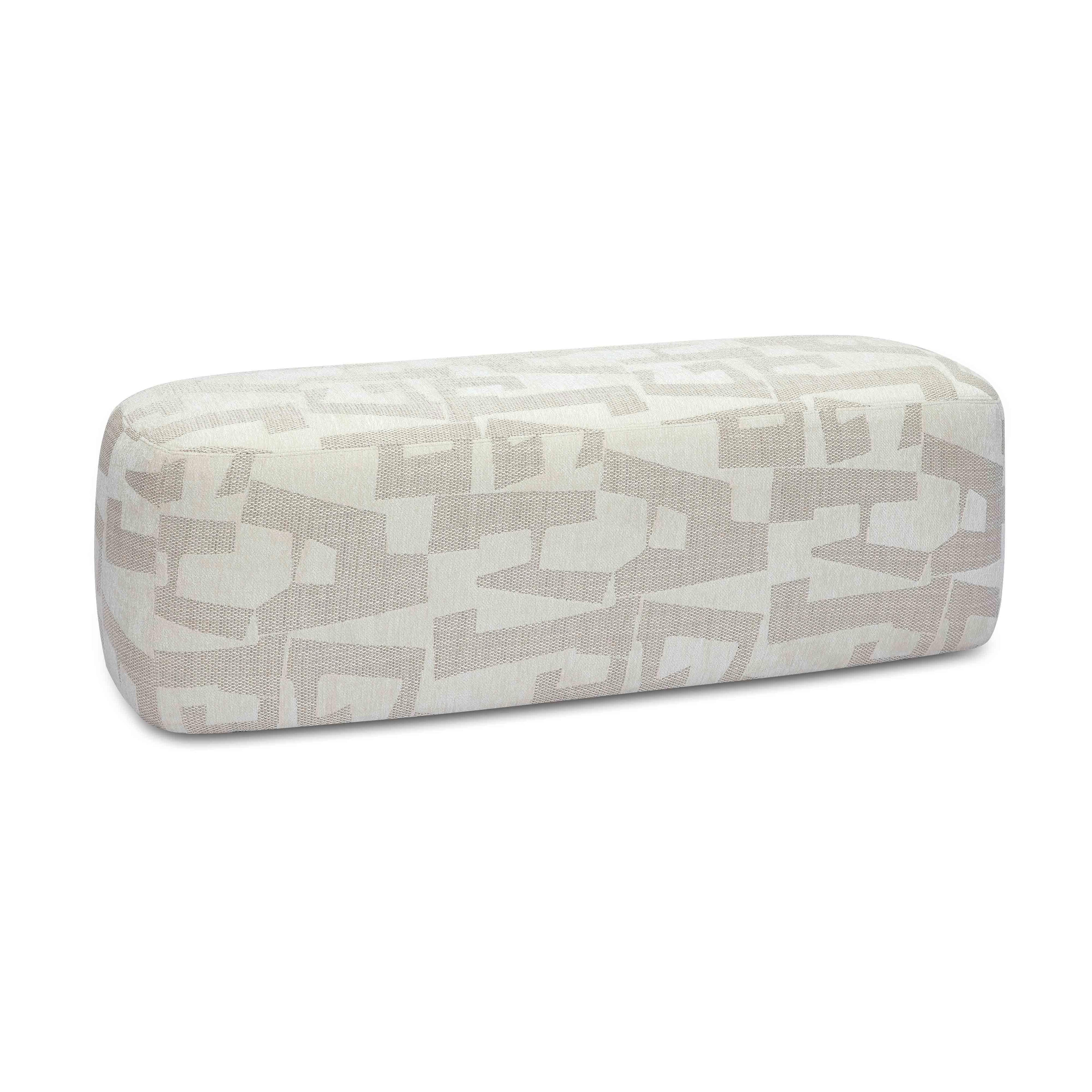 Graceland Cream Jacquard Bench