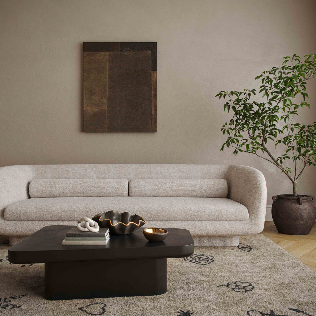 Simone 96 Cream Boucle Sofa