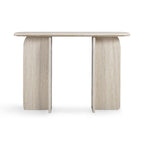 Clementine 48 Faux Travertine Console Table