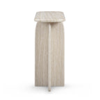 Clementine 48 Faux Travertine Console Table